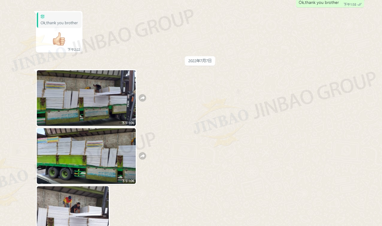 金宝PVC发泡板准时交付给客户